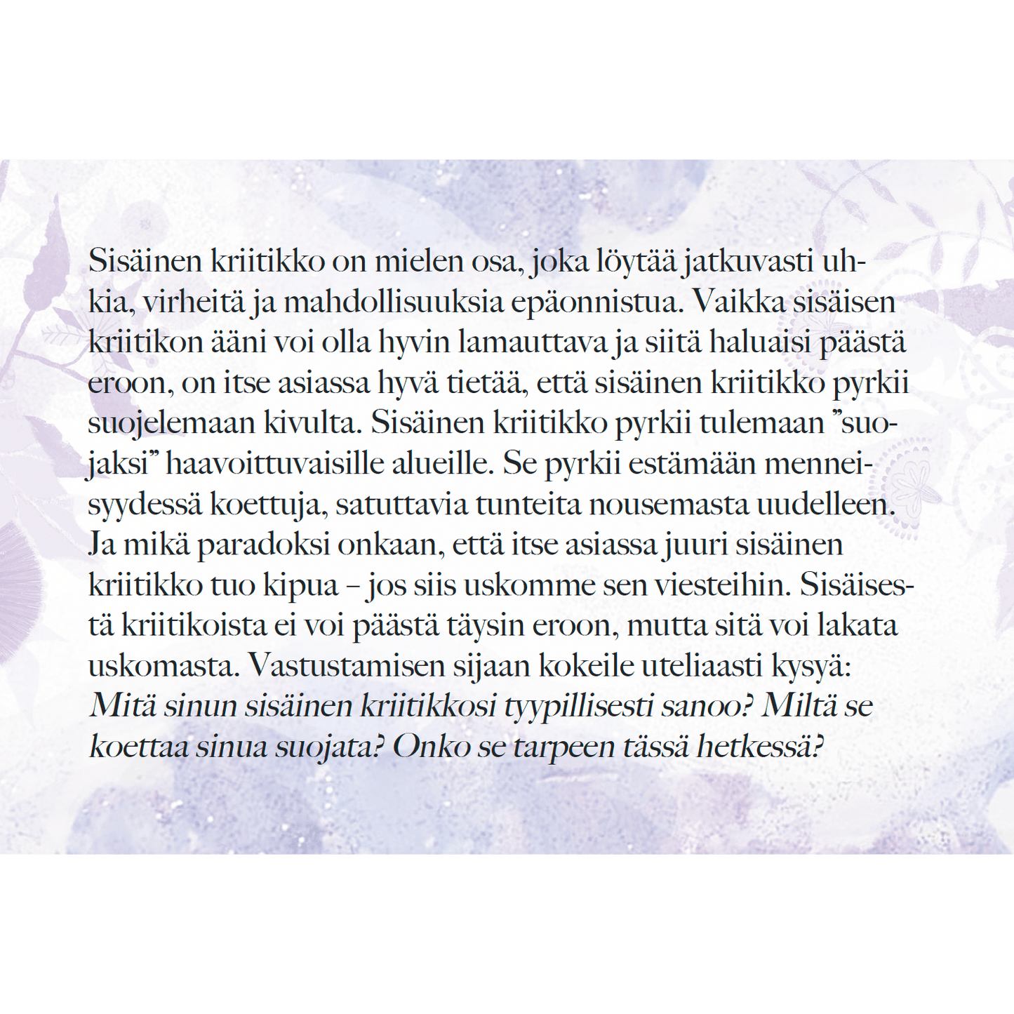 Hidasta Elämää Ymmärrä itseäsi - terapeuttiset itsetuntemuskortit-Hidasta Elämää-Hyvinvoinnin Tavaratalo