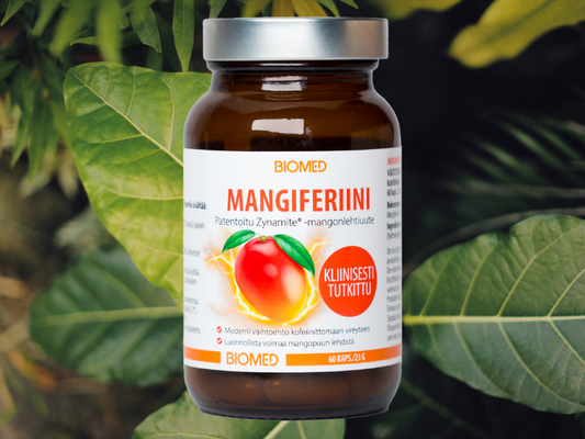 UUTTA SUOMESSA! Luonnollisen älykäs energiabuusteri Mangiferiini Zynamite®