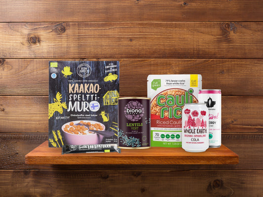 Peruselintarvikkeet ja hygieniatuotteet Hyviksen muonavarastosta