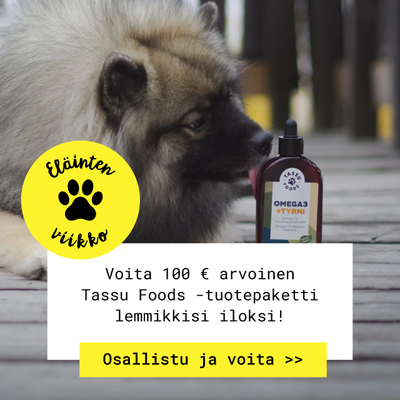 Voita 100 € arvoinen Tassu Foods -tuotepaketti