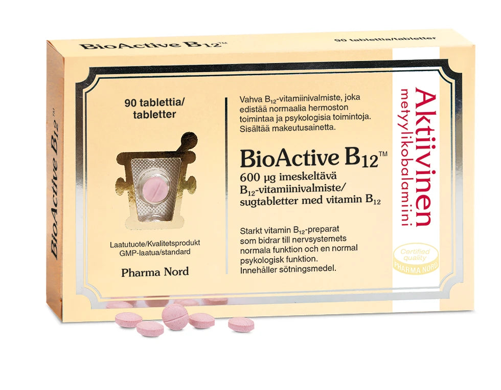 BioActive B12 600 mikrog-Pharma Nord-Hyvinvoinnin Tavaratalo