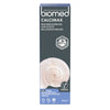 Biomed Calcimax -pakkauksen etupuoli: 97 % luonnollista alkuperää, vegaaninen, fluoriton, 100 g