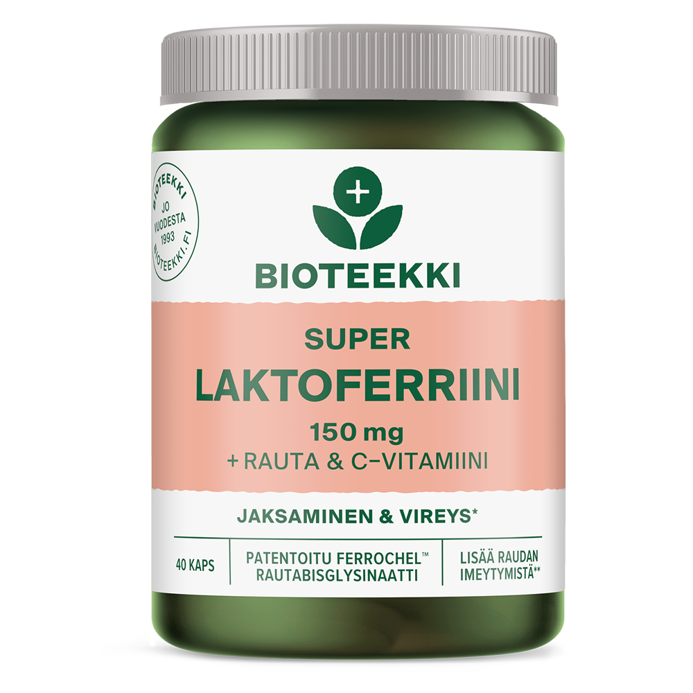 Bioteekki Super Laktoferriini + Rauta & C-vitamiini-Bioteekin-Hyvinvoinnin Tavaratalo