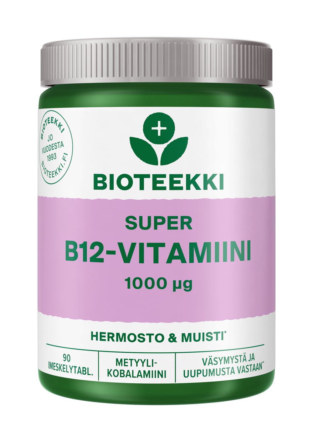 Bioteekki Super B12-vitamiini 1000 mikrog-Bioteekin-Hyvinvoinnin Tavaratalo