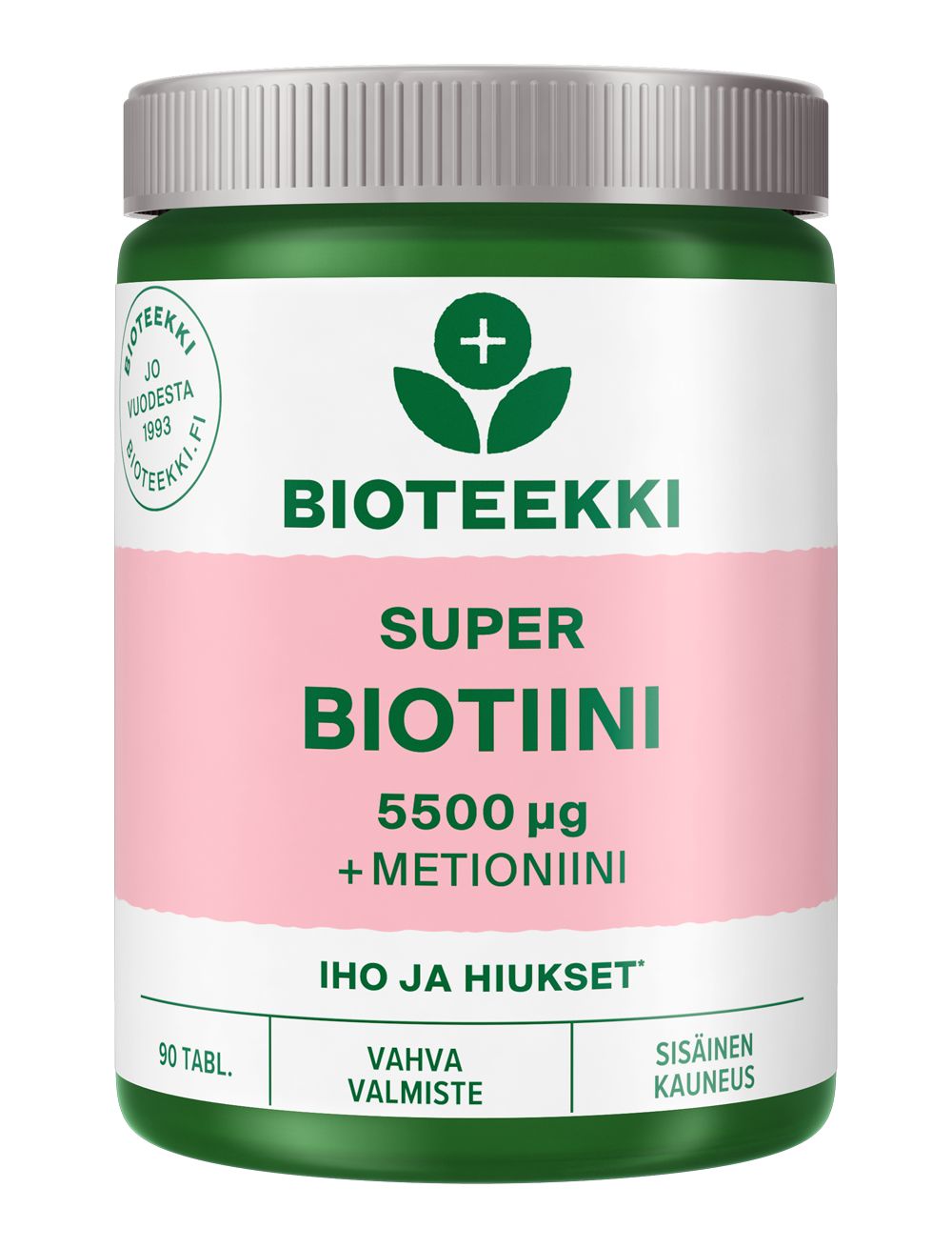 Bioteekki Super Biotiini 5500 mikrog-Bioteekin-Hyvinvoinnin Tavaratalo