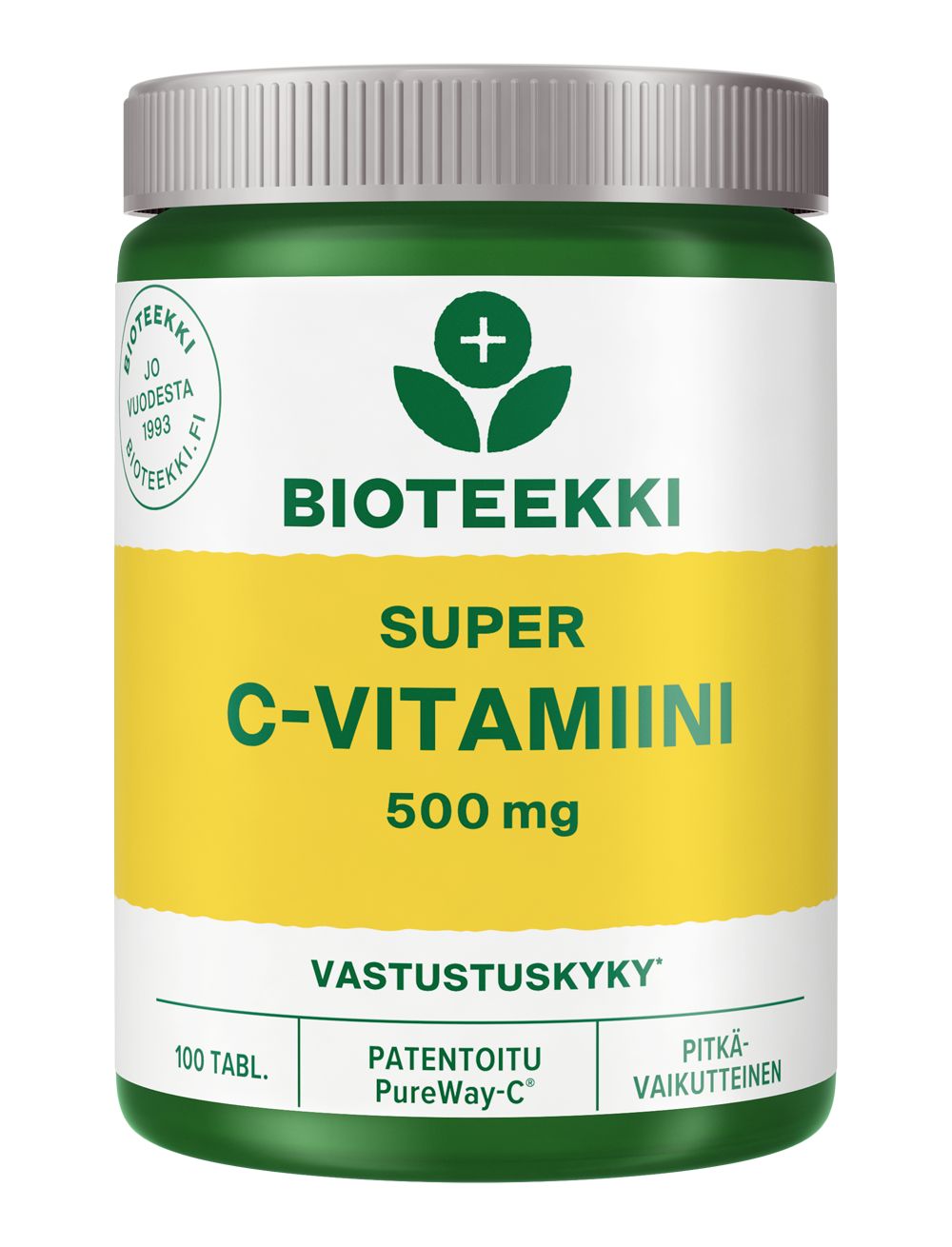 Bioteekki Super C-vitamiini 500 mg-Bioteekin-Hyvinvoinnin Tavaratalo