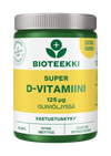 Bioteekki Super D-vitamiini 125 mikrog-Bioteekin-Hyvinvoinnin Tavaratalo