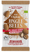 Chokay Jingle Bells -kaakaomantelit speculoos-mausteilla, jouluinen pakkaus ja kuorrutettuja manteleita