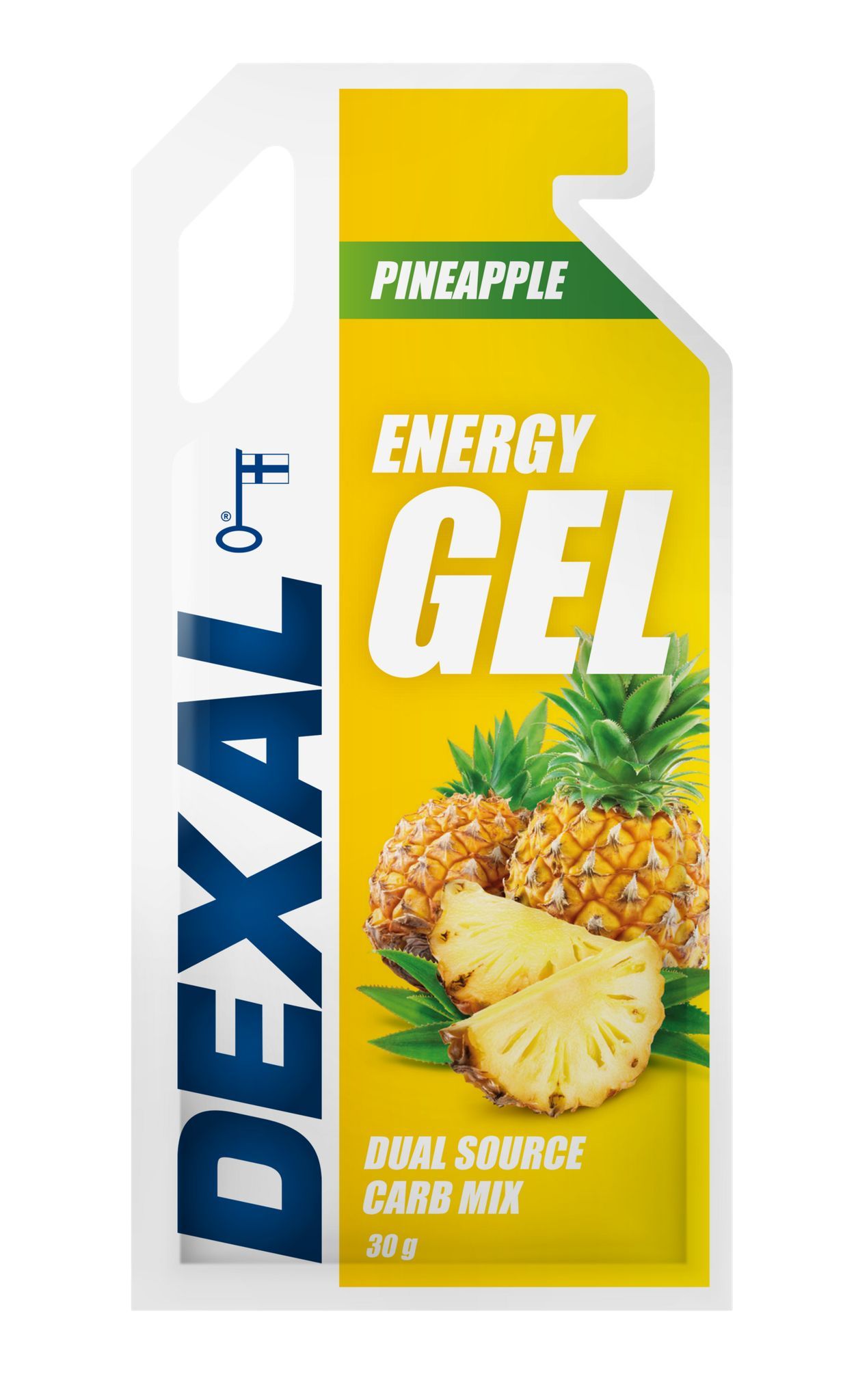 Dexal Energy Gel Ananas 30 g – suomalainen energiageeli kestävyyssuoritukseen 