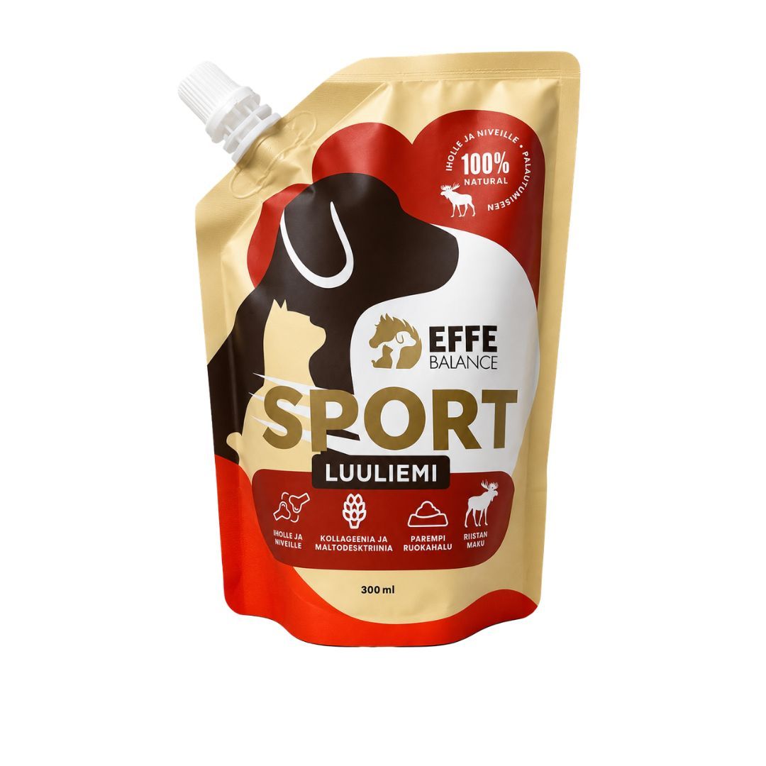 Effe Balance Sport Luuliemi 300 ml koiralle, hirviluuliemi tauriinilla palautumiseen
