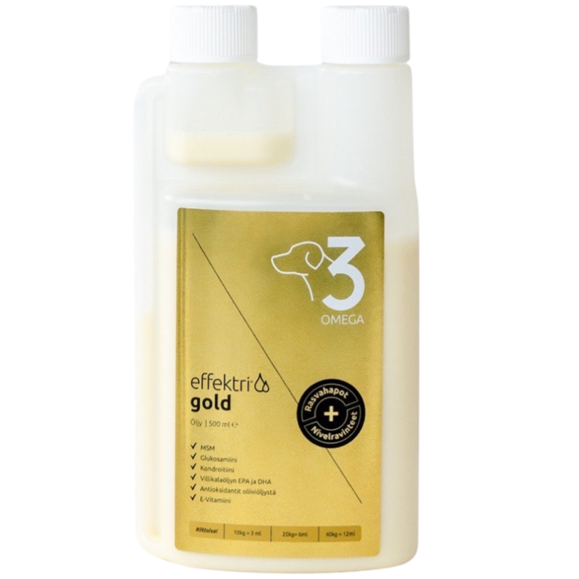 Effektri Gold Dog Omega-3-Effebalance-Hyvinvoinnin Tavaratalo