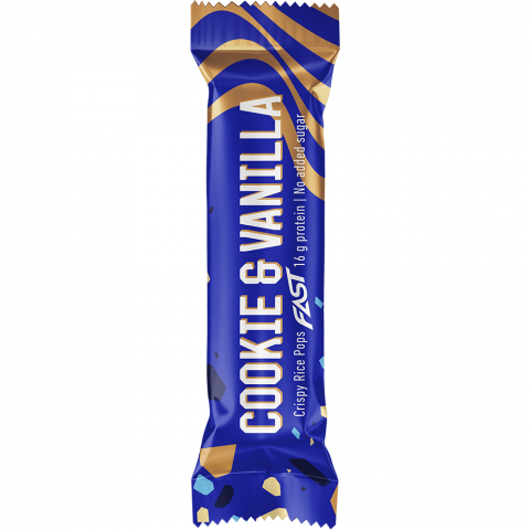 Fast Proteiinipatukka Cookie & Vanilla (Parasta ennen 22.06.2024)-Fast-Hyvinvoinnin Tavaratalo