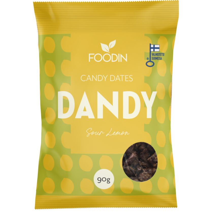 Foodin Dandy Candy Dates Sour Lemon-Foodin-Hyvinvoinnin Tavaratalo