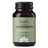Fushi Ashwagandha vegaanikapselit, ashwagandhajuurijauhe lasipurkissa