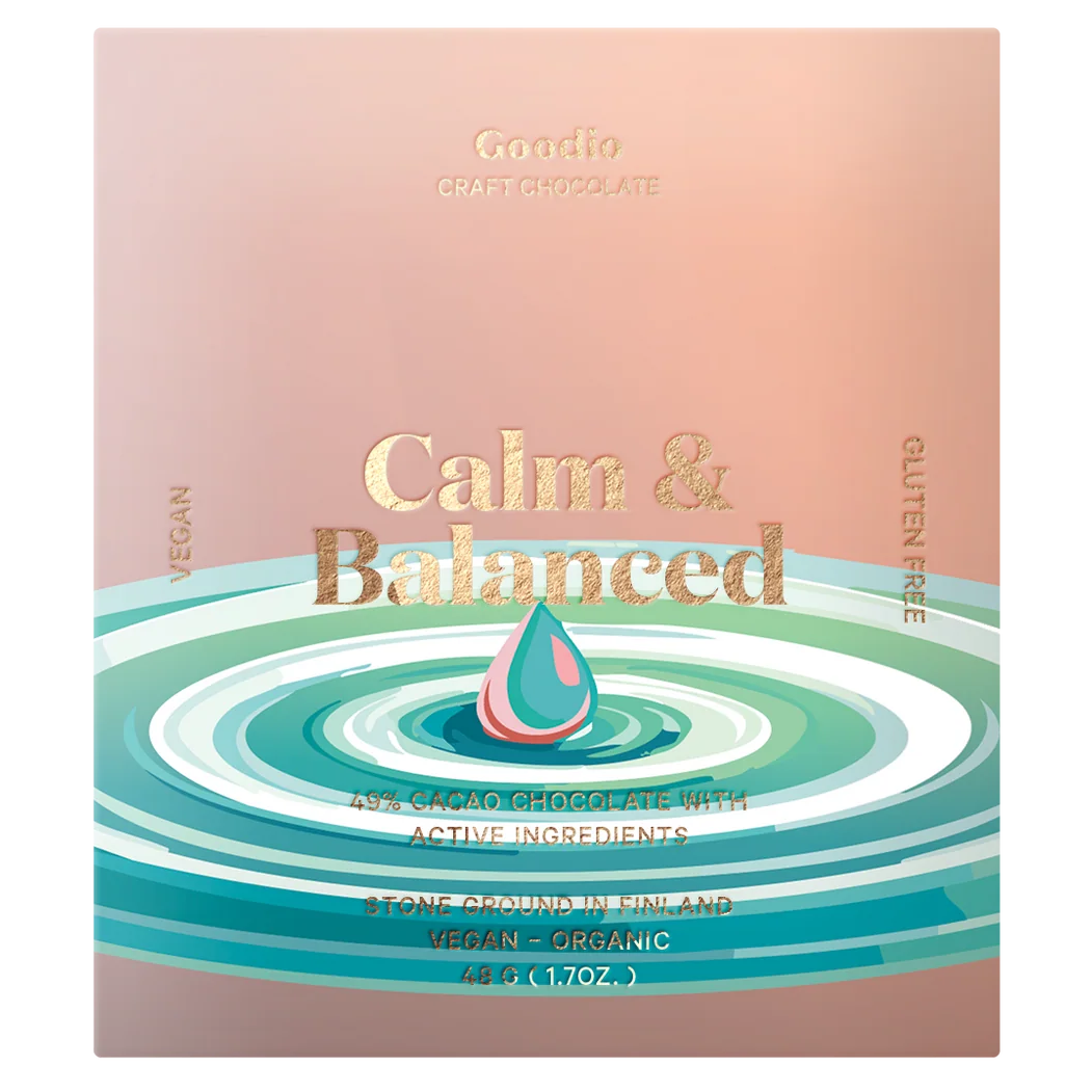 Goodio Calm & Balanced Luomusuklaa 49% -suklaalevy