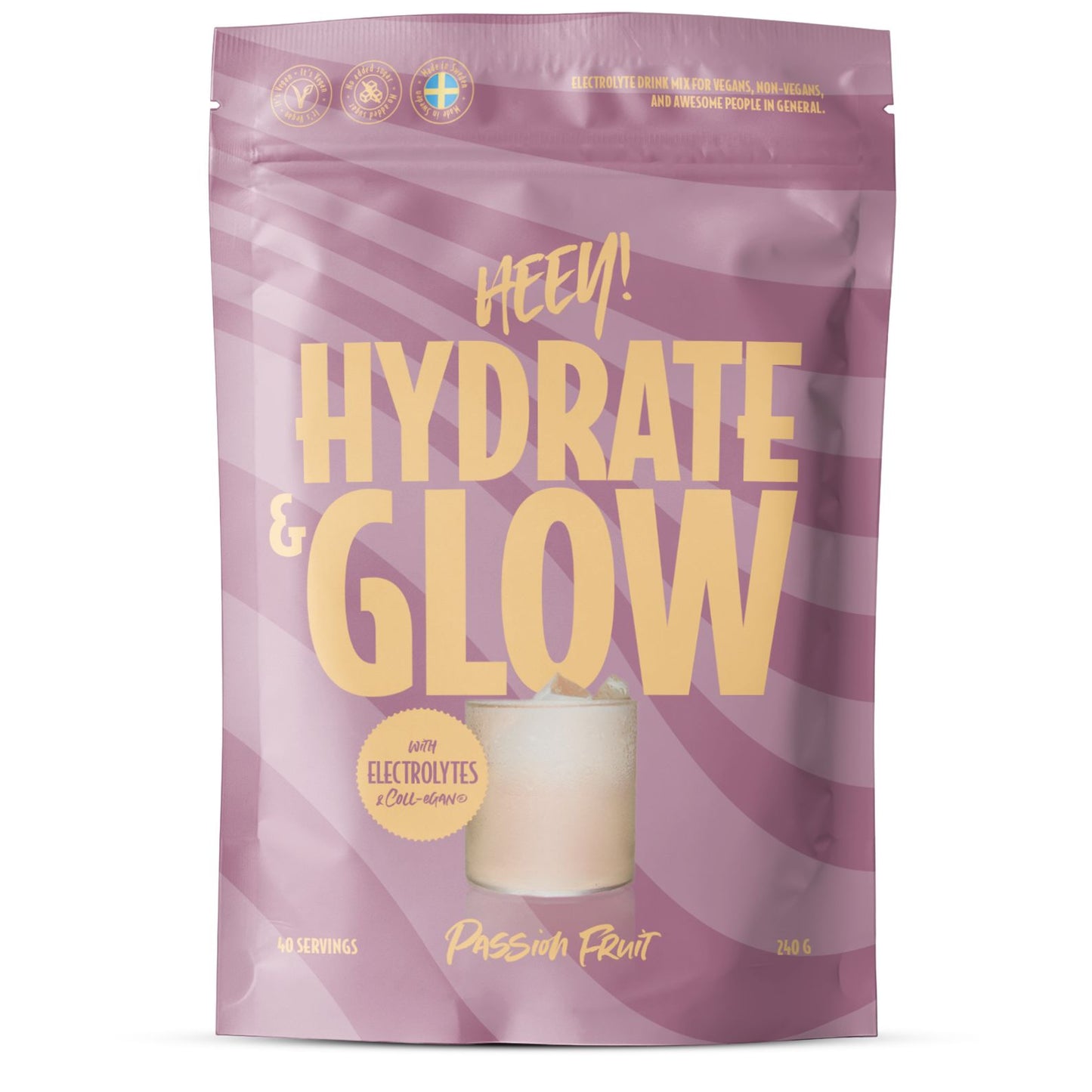 Heey! Hydrate & Glow Electrolytes + Coll-egan® Passionfruit-Heey!-Hyvinvoinnin Tavaratalo