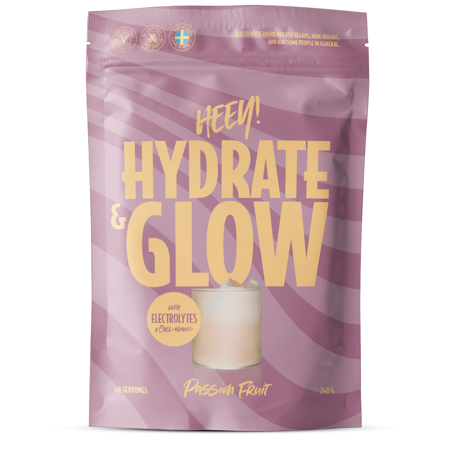 Heey! Hydrate & Glow Electrolytes + Coll-egan® Passionfruit-Heey!-Hyvinvoinnin Tavaratalo