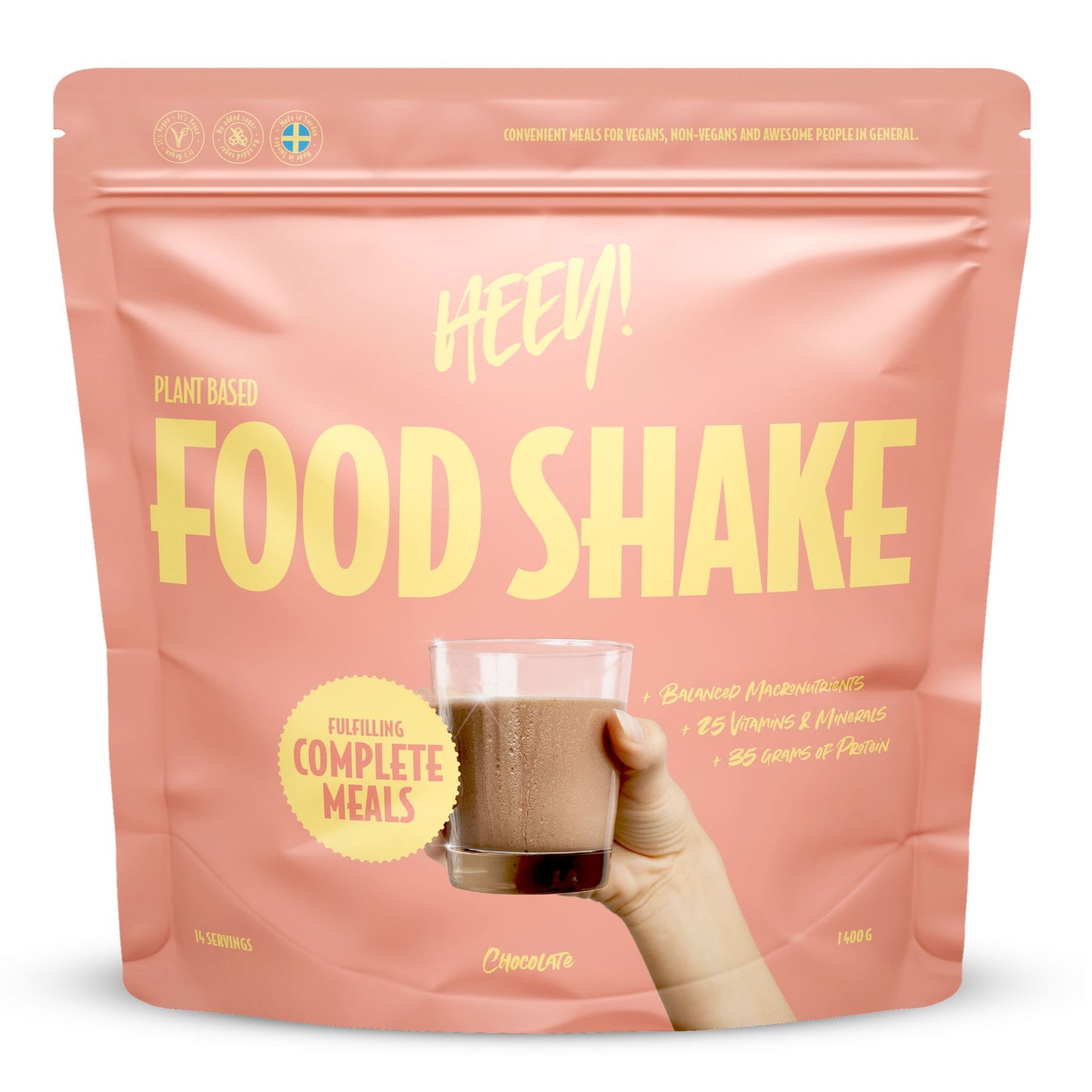 Heey! Vegan Food Shake Chocolate-Heey!-Hyvinvoinnin Tavaratalo