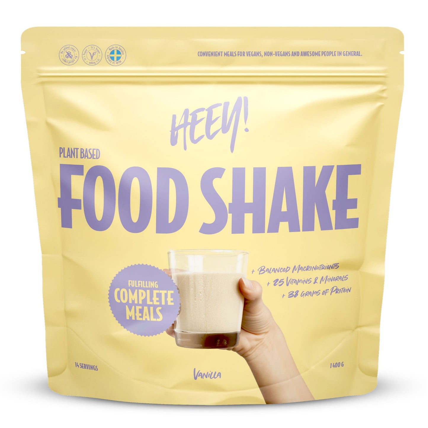 Heey! Vegan Food Shake Vanilla-Heey!-Hyvinvoinnin Tavaratalo