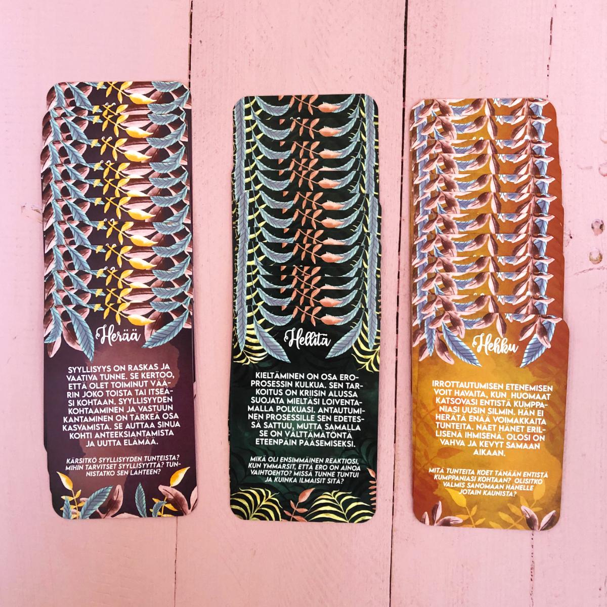 Hidasta Elämää Erohehku-kortit