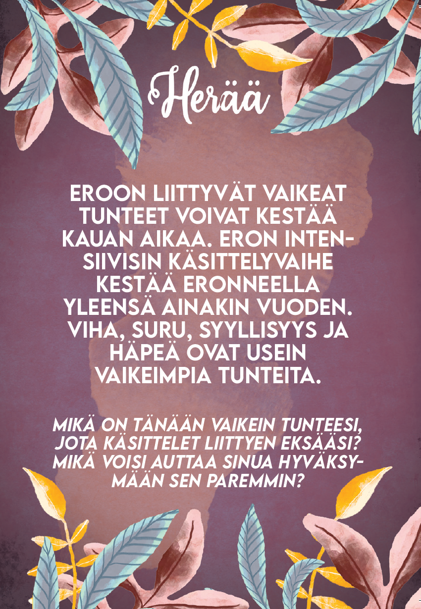 Hidasta Elämää Erohehku-kortit