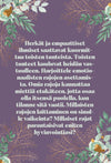 Hidasta Elämää Herkän Voimakortit; violetti tausta vihrein lehdin, valkoisin kukin ja kultaisin korostuksin kehystää suomenkielistä tekstiä herkistä ja empaattisista ihmisistä, tunnerajoista ja rajojen asettamisen merkityksestä hyvinvoinnille; suorakulmainen asettelu, ei näkyvää pakkausta; mattapintainen, keskitetty groteskitekstilohko; ei ihmisiä tai käsiä, studiovalaistus.