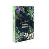 A dark green box with botanical leaf designs and gold text reading Herkkän VOIMAKORTIT. The box features a purple logo in the top left corner and a light green spine with the product name. Rectangular shape, likely cardboard material, matte finish. Serif gold lettering on front. No people or hands visible. The background is plain white, shown in a straightforward product shot.