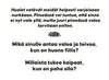 Rectangular card with Finnish text printed in a sans-serif font, matte white background. Small leaf illustration appears near the text. The card displays a question in Finnish asking what gives you hope when you feel bad and what kind of support from your community helps during tough times. No people or hands are visible. Flat lay shot, plain background.