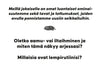 Decorative leaf graphic centered in the image. Text in Finnish reads: Oletko aamu- vai iltavirkku? Miten tämä näkyy arjessasi ja mitkä ovat lempirutiinisi? Kuvan keskellä on koristeellinen lehtigrafiikka. No visible product, packaging, or people present. Flat background with no additional objects visible.