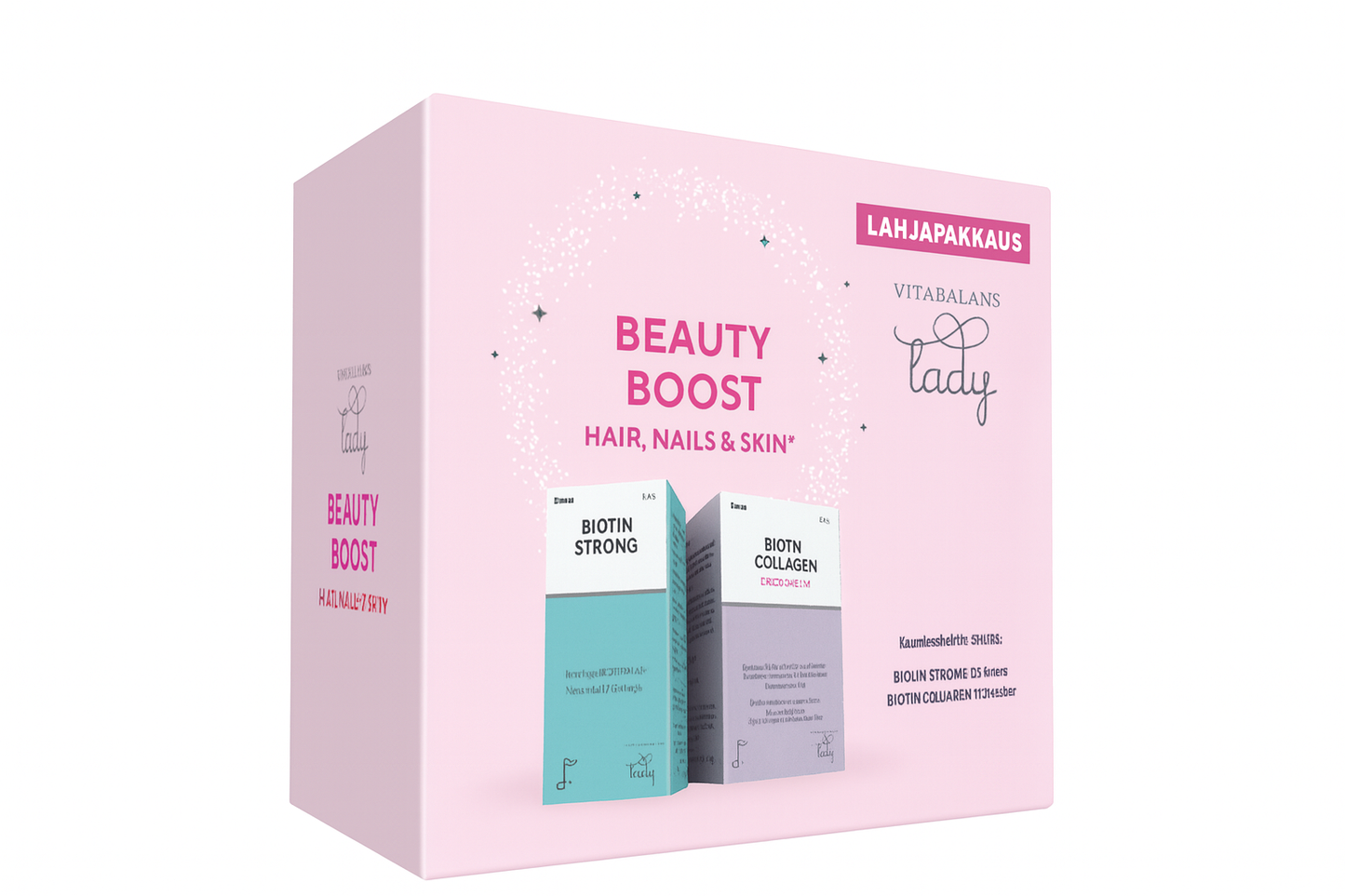 Beauty Boost Hair, Nails & Skin Lahjapakkaus-Vitabalans-Hyvinvoinnin Tavaratalo