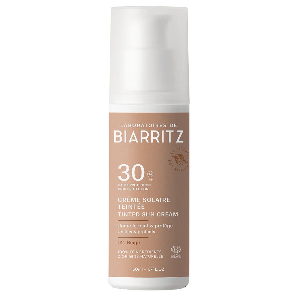 Laboratoires de Biarritz Tinted Sun Cream Sävytetty Aurinkovoide Kasvoille SPF30