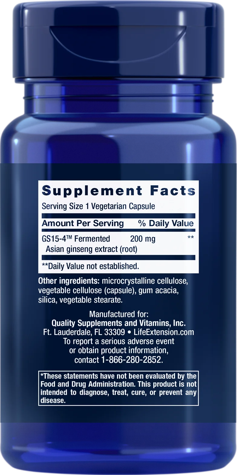 Life Extension Ginseng Energy Boost-Life Extension-Hyvinvoinnin Tavaratalo