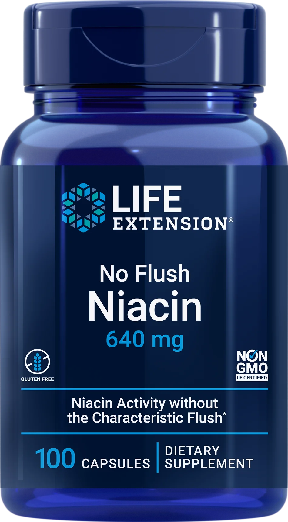 Life Extension No Flush Niacin 640 mg-Life Extension-Hyvinvoinnin Tavaratalo