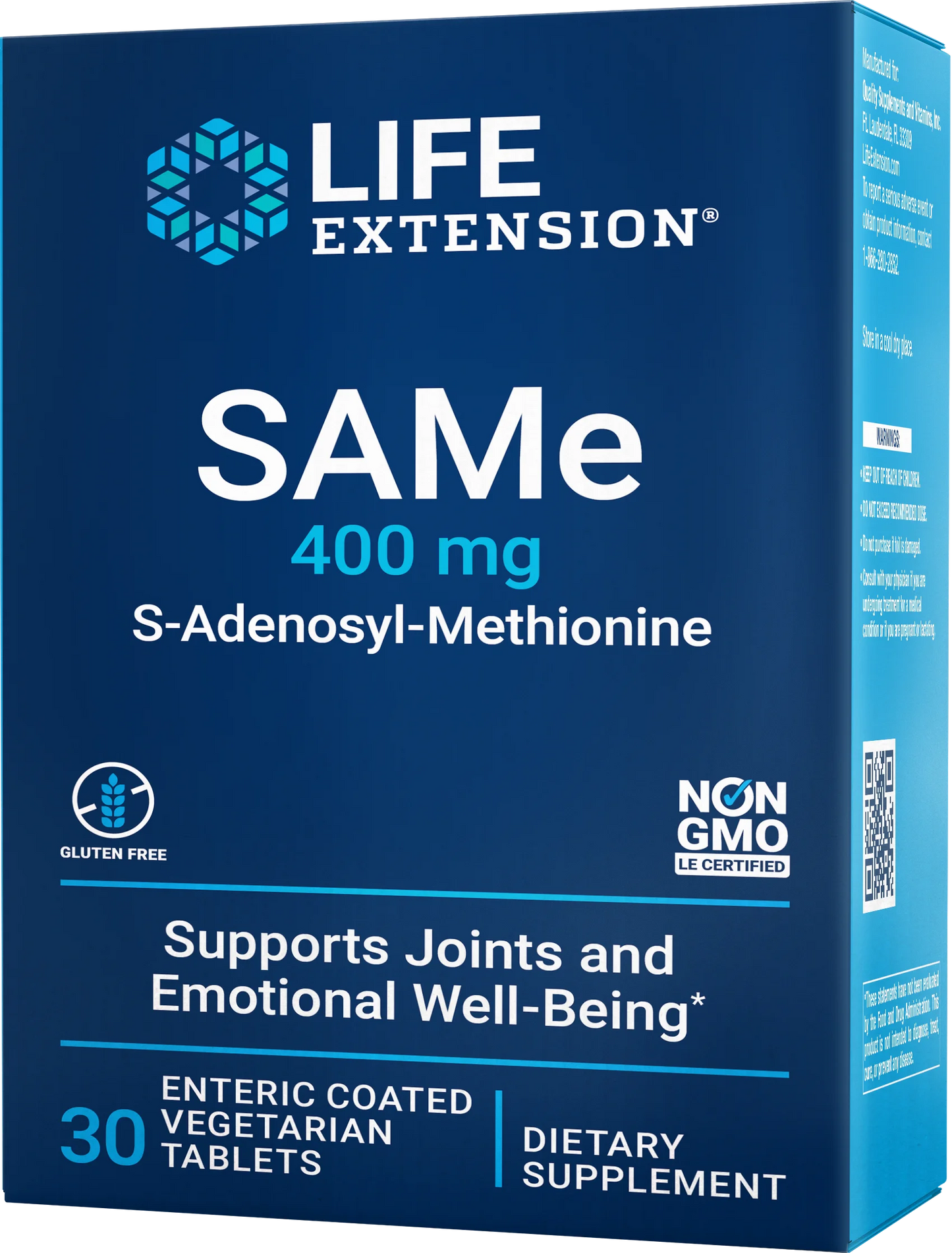 Life Extension SAMe 400 mg-Life Extension-Hyvinvoinnin Tavaratalo