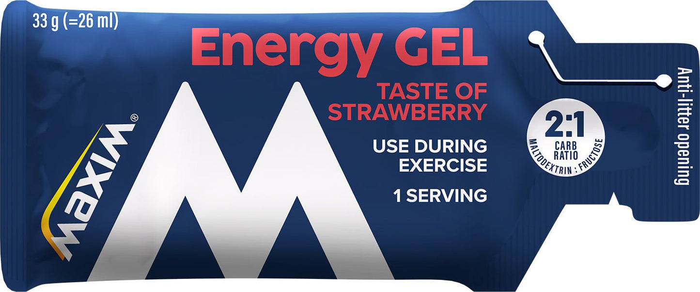 Maxim Energy Gel Strawberry  (Parasta ennen 30.09.2026)