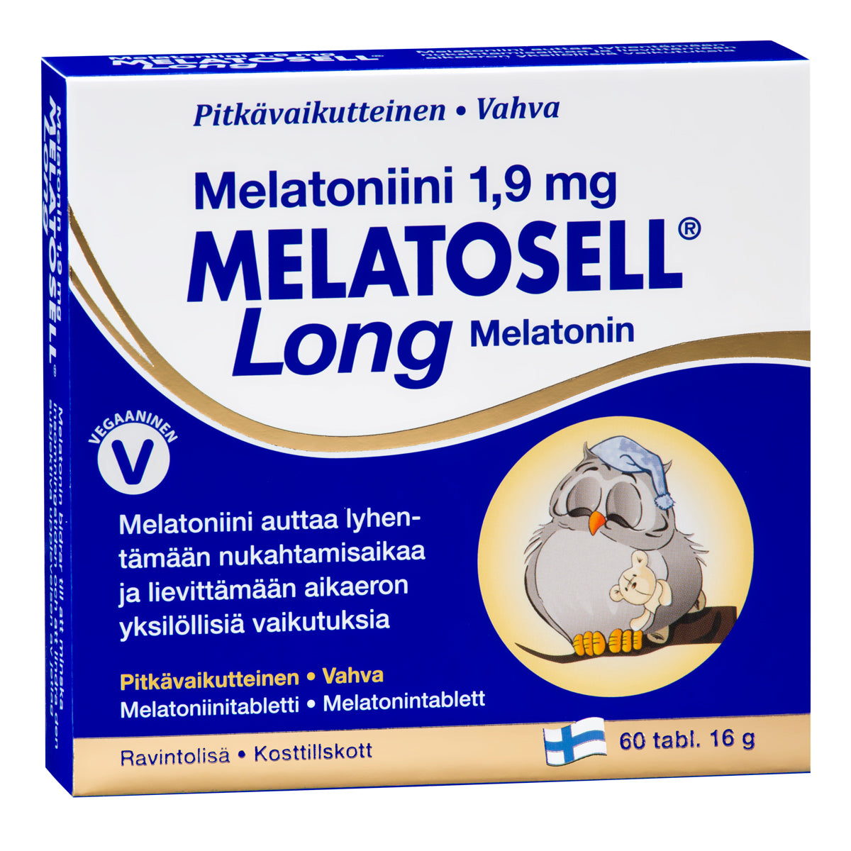 Melatosell Long Melatoniini 1,9 mg-Hankintatukku-Hyvinvoinnin Tavaratalo