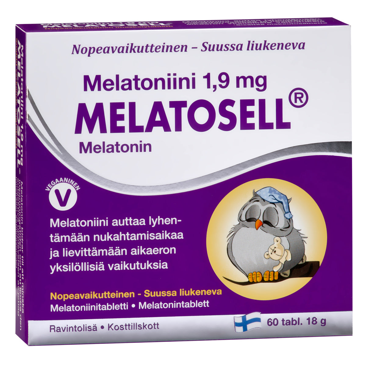 Melatosell Melatoniini 1,9 mg-Hankintatukku-Hyvinvoinnin Tavaratalo
