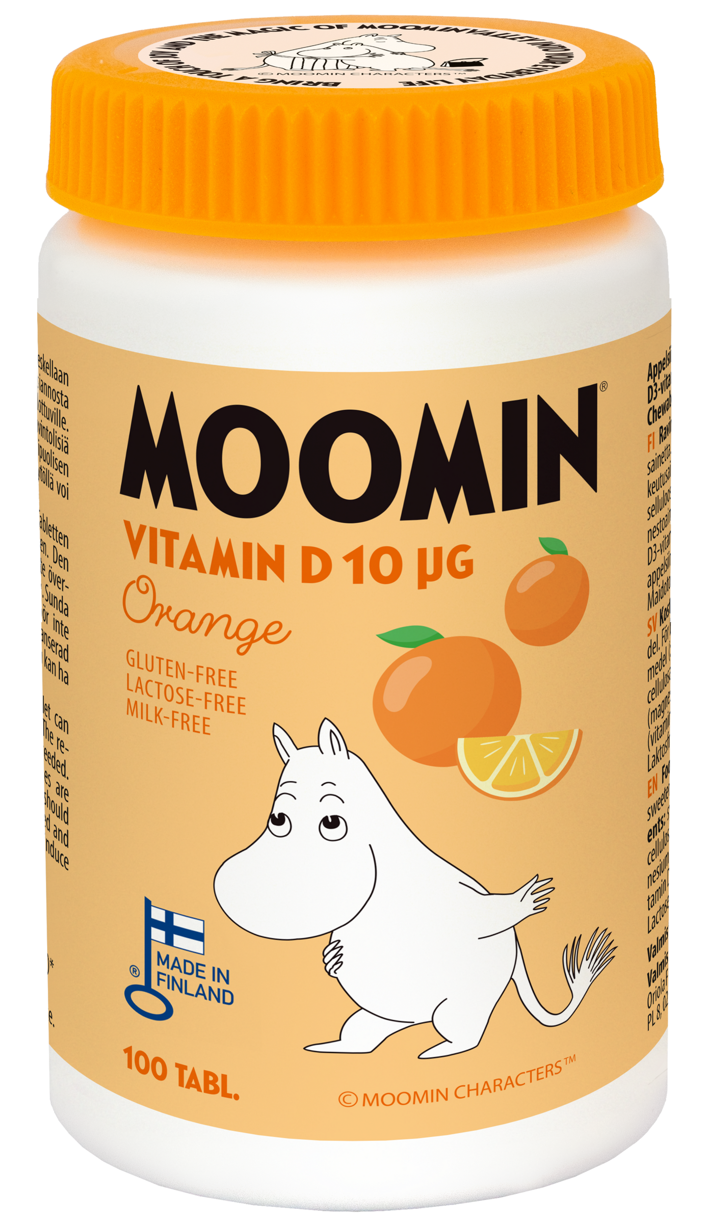 Moomin® D-vitamiini 10 µg Appelsiini