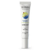 Mossa Acne Act Täsmätipat Epäpuhtauksiin; tuubi seisoo pystyssä valkoisella taustalla; valkoinen, mattapintainen muovituubi; etiketissä musta-sininen, pelkistetty teksti pintaongelmille alttiille iholle; koostumuksessa karviaista, mustikkaa, teepuuta ja puhdistavaa salisyylihappoa; kuvassa ei näy ihmisiä eikä muita esineitä.