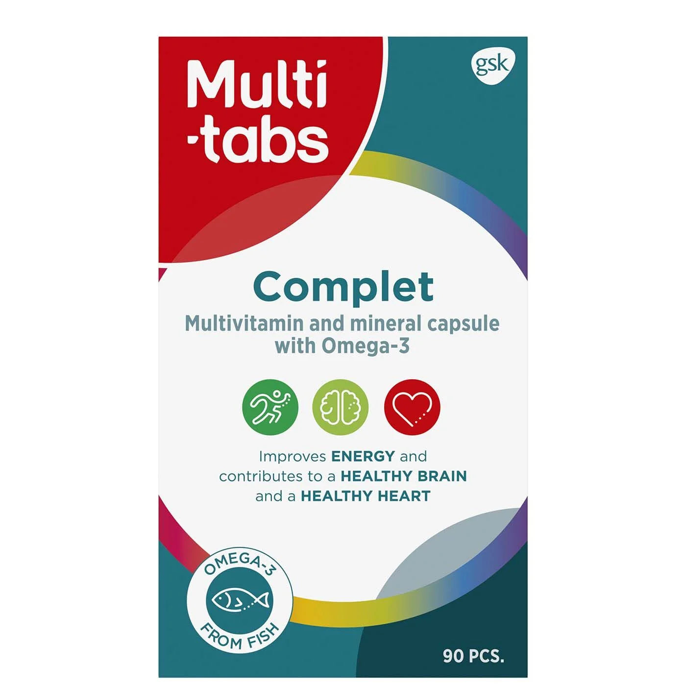 Multi-tabs Complet + Omega-3-Multi-Tabs-Hyvinvoinnin Tavaratalo