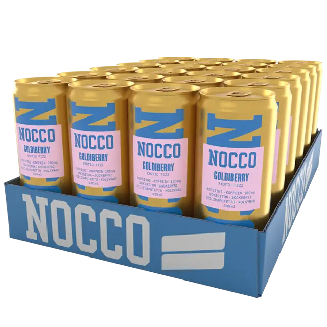 NOCCO BCAA Goldiberry Energiajuoma 24-pack