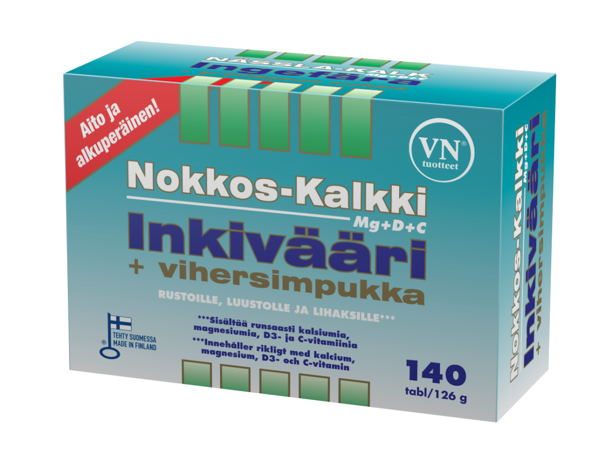 Nokkos-Kalkki-Inkivääri + vihersimpukka – Lihaksille