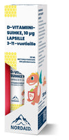 Nordaid D-vitamiinisuihke 10 mikrog Lapsille-Nordaid-Hyvinvoinnin Tavaratalo