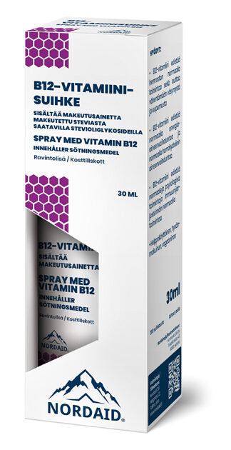 Nordaid B12-vitamiinisuihke-Nordaid-Hyvinvoinnin Tavaratalo