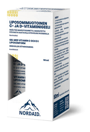 Nordaid Liposomaalinen C+D-vitamiinigeeli-Nordaid-Hyvinvoinnin Tavaratalo