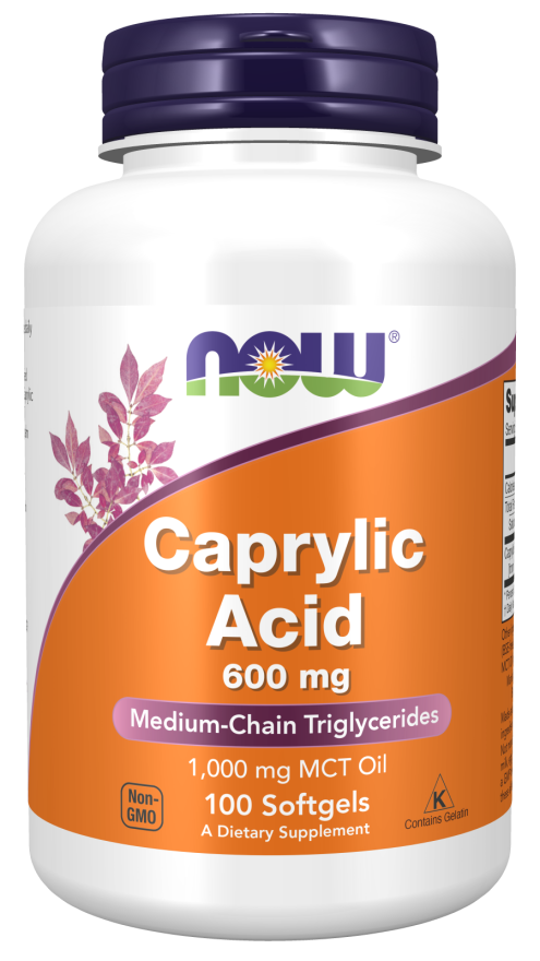 Now Foods Caprylic Acid 600 mg-Now Foods-Hyvinvoinnin Tavaratalo