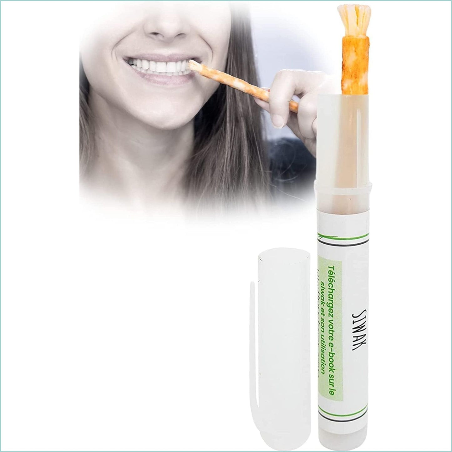 Orinko Miswak-puutikku suojakotelolla