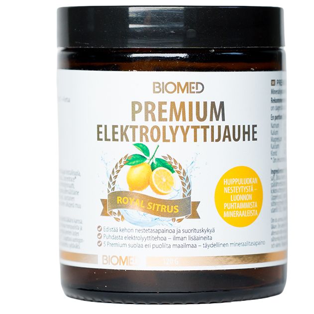 Biomed Premium Elektrolyyttijauhe Royal Sitrus