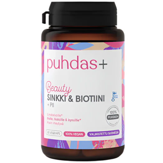 Puhdas+ Beauty Sinkki & Biotiini + Pii