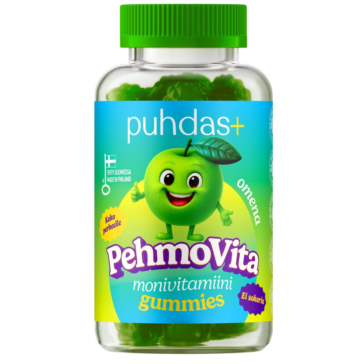 Puhdas+ PehmoVita Vihreä Omena